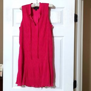 Pink crepe dress